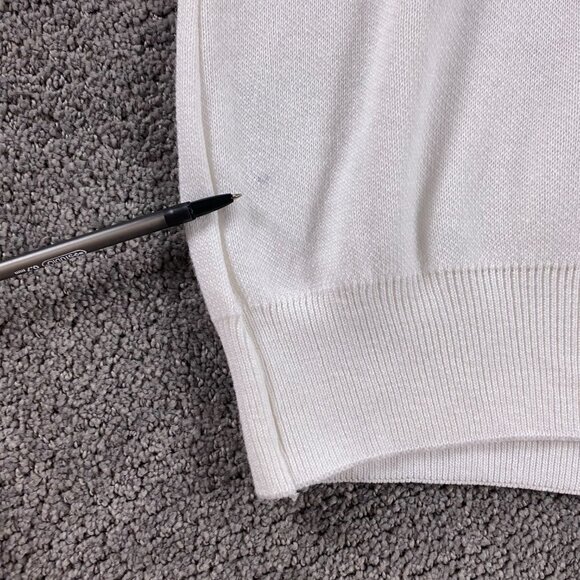 Vintage Seadoo Sea-Doo Bombardier Knit Sweater Mens Medium White Acrylic Jet Ski - Picture 5 of 9